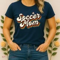 Retro Soccer Mom Graphic Soccer Mom Women's T-Shirt thumb 2