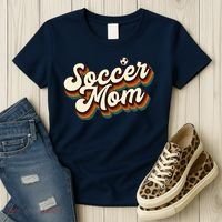 Retro Soccer Mom Graphic Soccer Mom Women's T-Shirt thumb 3