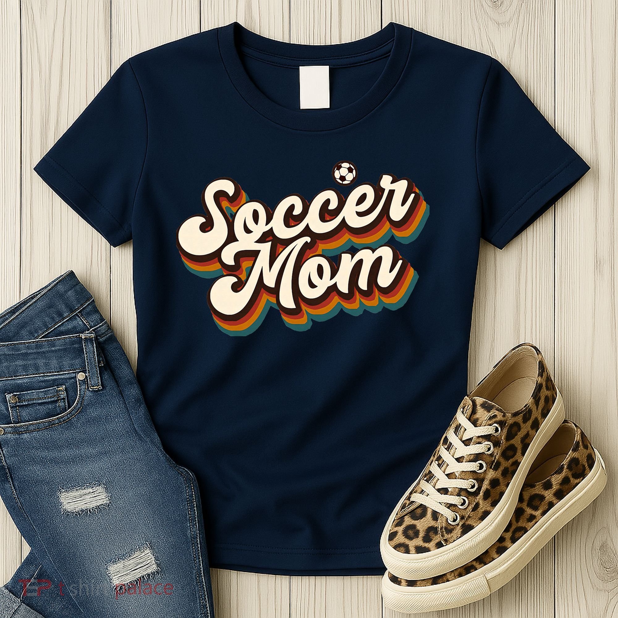 Retro Soccer Mom Graphic Soccer Mom Women's T-Shirt