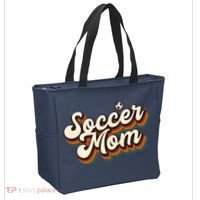 Retro Soccer Mom Graphic Soccer Mom Tote Bag thumb 2