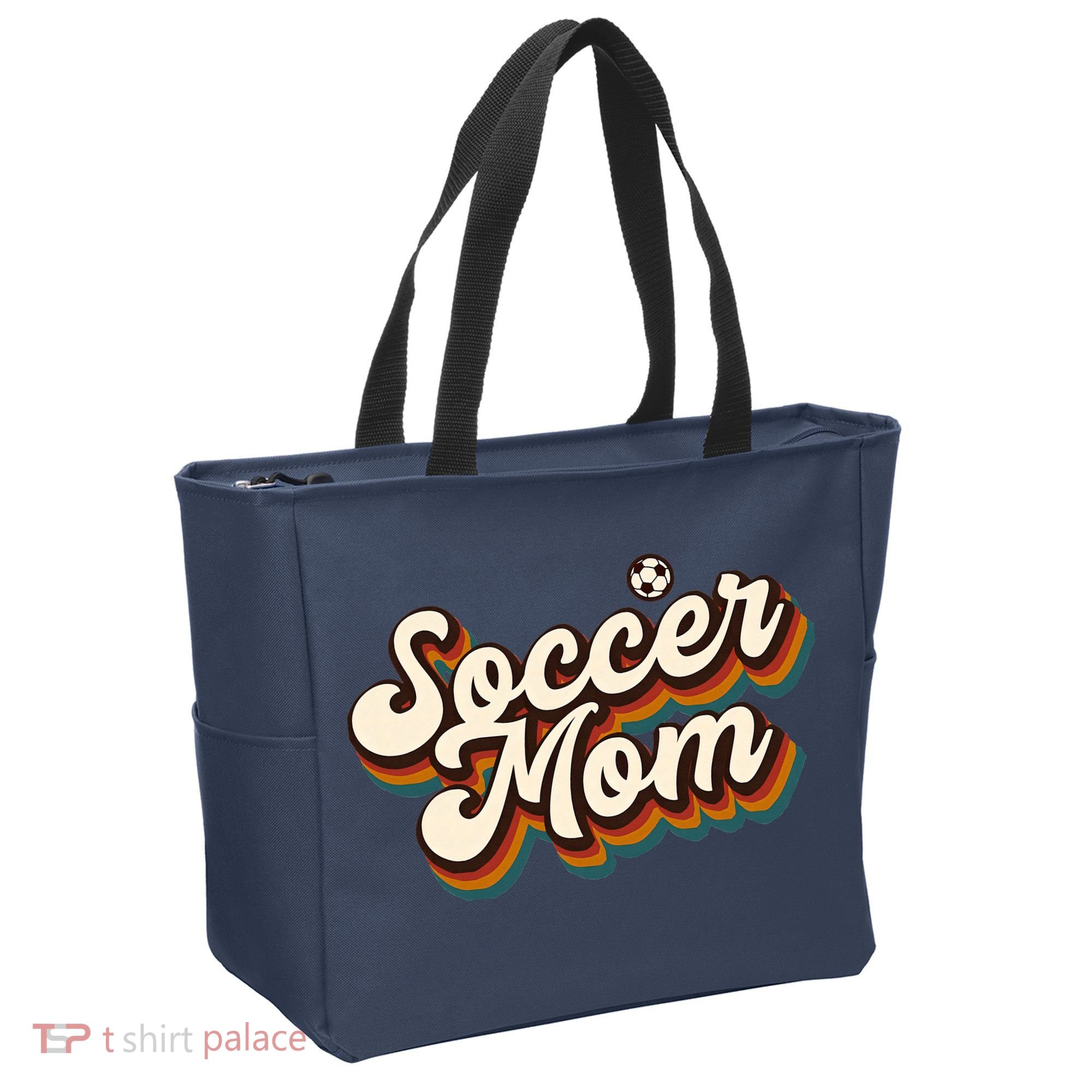 Retro Soccer Mom Graphic Soccer Mom Tote Bag