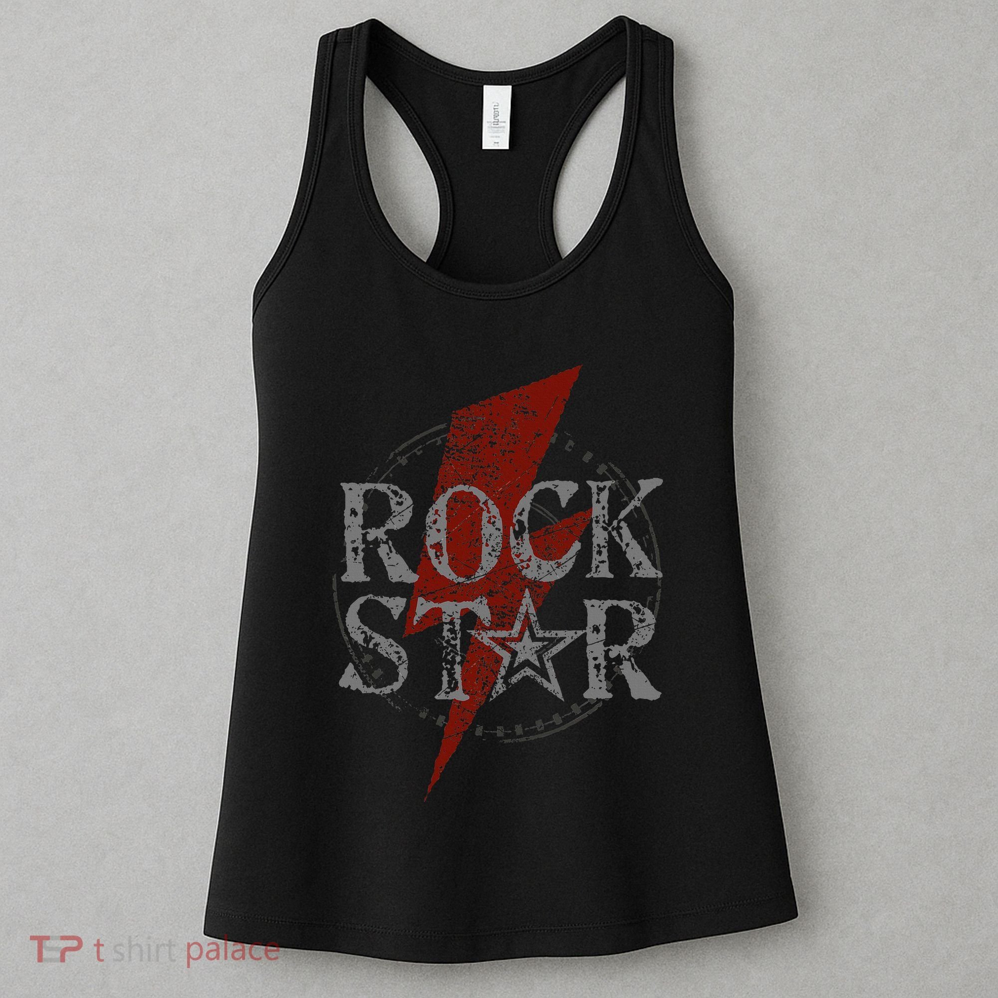 Rock Star Music Fan Gift Rock N Roll Star Women's Tank Top