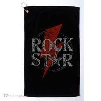 Rock Star Music Fan Gift Rock N Roll Star Golf Towel thumb 0
