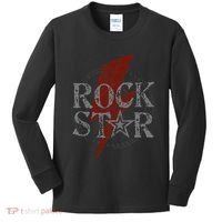 Rock Star Music Fan Gift Rock N Roll Star Kids Long Sleeve Shirt thumb 0