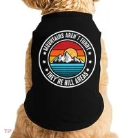 Retro Sunset Mountain Range For Nature Lovers Doggie Tank thumb 0