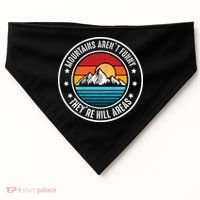 Retro Sunset Mountain Range For Nature Lovers USA-Made Doggie Bandana thumb 0