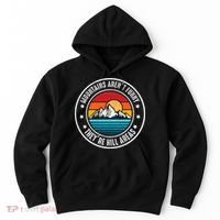 Retro Sunset Mountain Range For Nature Lovers Hoodie thumb 0