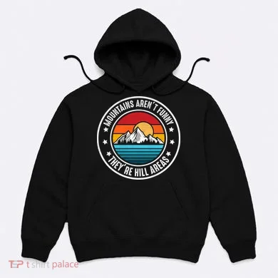 Retro Sunset Mountain Range For Nature Lovers Hoodie
