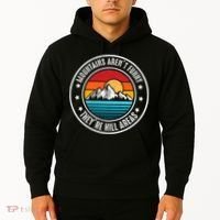 Retro Sunset Mountain Range For Nature Lovers Hoodie thumb 2