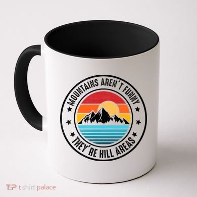 Retro Sunset Mountain Range For Nature Lovers Coffee Mug