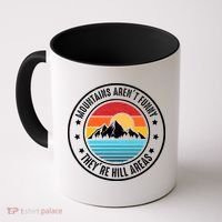 Retro Sunset Mountain Range For Nature Lovers Coffee Mug thumb 0