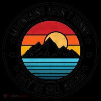 Retro Sunset Mountain Range For Nature Lovers Coffee Mug thumb 5