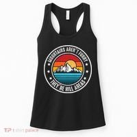 Retro Sunset Mountain Range For Nature Lovers Women's Tank Top thumb 0