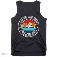 Retro Sunset Mountain Range For Nature Lovers Tank Top thumb 0