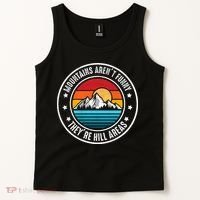 Retro Sunset Mountain Range For Nature Lovers Tank Top thumb 2