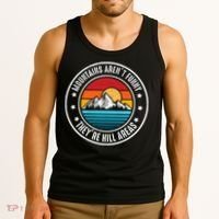 Retro Sunset Mountain Range For Nature Lovers Tank Top thumb 3