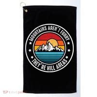 Retro Sunset Mountain Range For Nature Lovers Golf Towel thumb 0