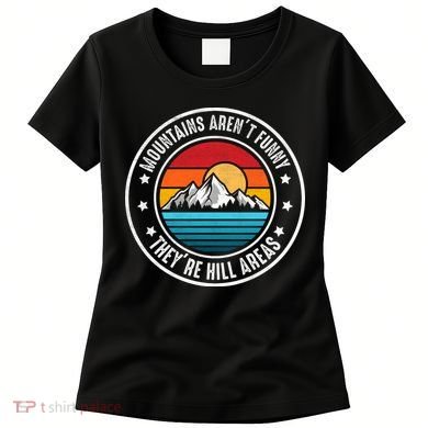 Retro Sunset Mountain Range For Nature Lovers Women's T-Shirt