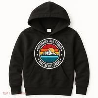 Retro Sunset Mountain Range For Nature Lovers Kids Hoodie thumb 0