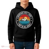 Retro Sunset Mountain Range For Nature Lovers Kids Hoodie thumb 4
