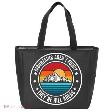 Retro Sunset Mountain Range For Nature Lovers Tote Bag