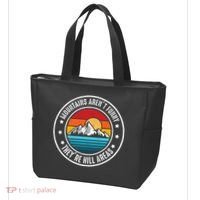 Retro Sunset Mountain Range For Nature Lovers Tote Bag thumb 3