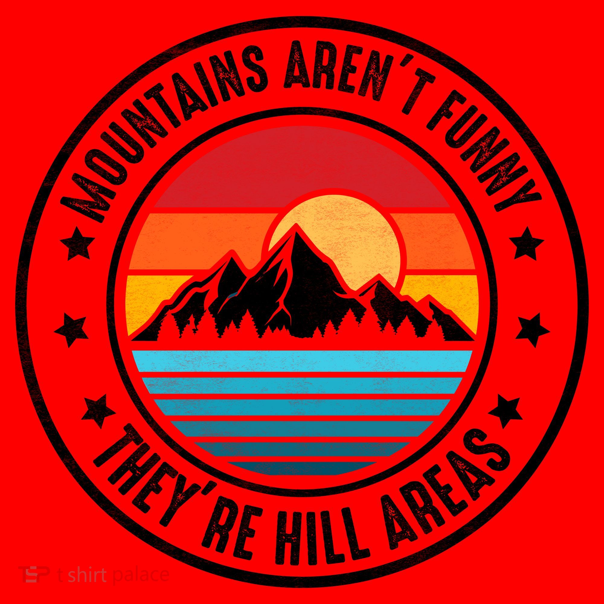 Retro Sunset Mountain Range For Nature Lovers Santa Hat