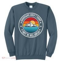 Retro Sunset Mountain Range For Nature Lovers Sweatshirt thumb 0