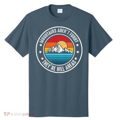 Retro Sunset Mountain Range For Nature Lovers T-Shirt