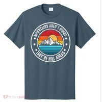 Retro Sunset Mountain Range For Nature Lovers T-Shirt thumb 0