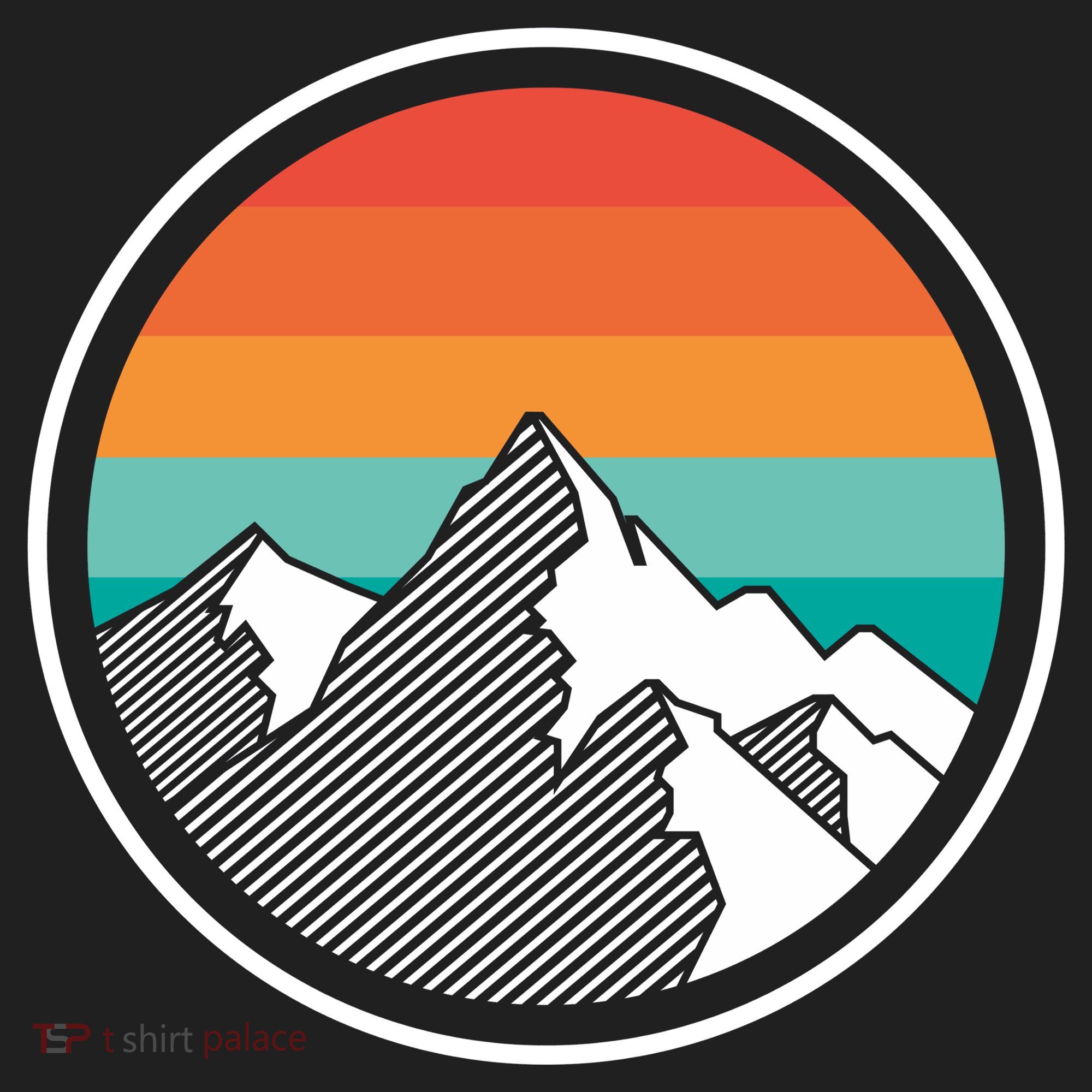 Retro Sunset Mountain Women's Sweatshirt