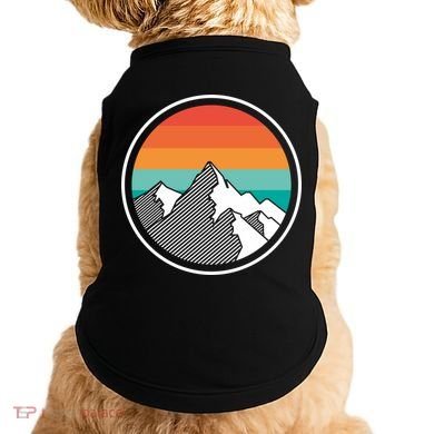 Retro Sunset Mountain Doggie Tank