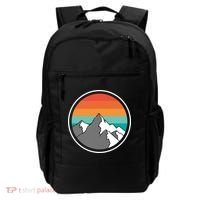 Retro Sunset Mountain Backpack thumb 0