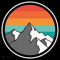 Retro Sunset Mountain Women's Hoodie thumb 2