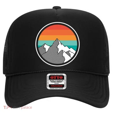 Retro Sunset Mountain Hat
