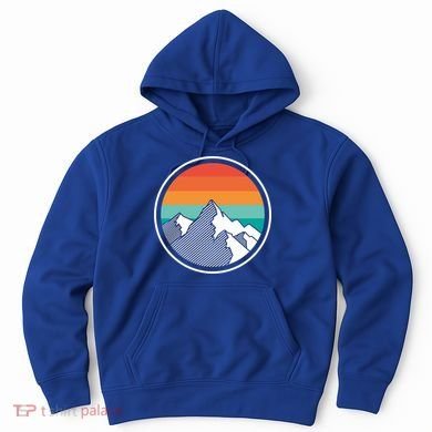Retro Sunset Mountain Hoodie