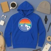 Retro Sunset Mountain Hoodie thumb 3