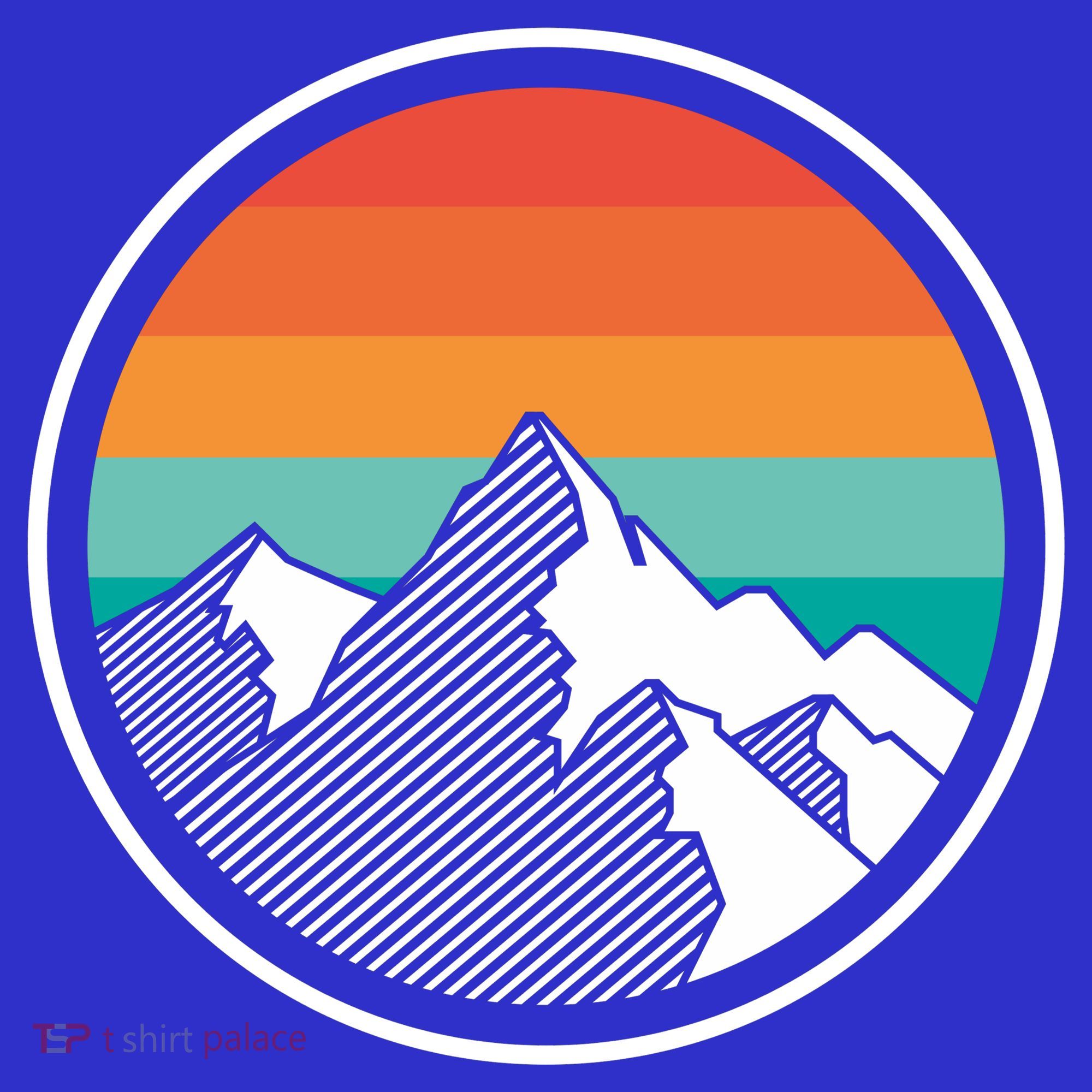 Retro Sunset Mountain Sweatshirt
