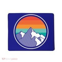 Retro Sunset Mountain Mousepad thumb 0