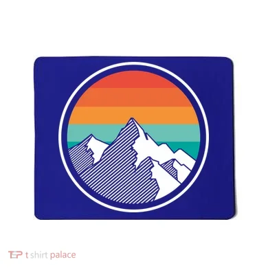 Retro Sunset Mountain Mousepad