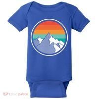 Retro Sunset Mountain Baby Bodysuit thumb 0