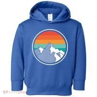 Retro Sunset Mountain Toddler Hoodie thumb 0