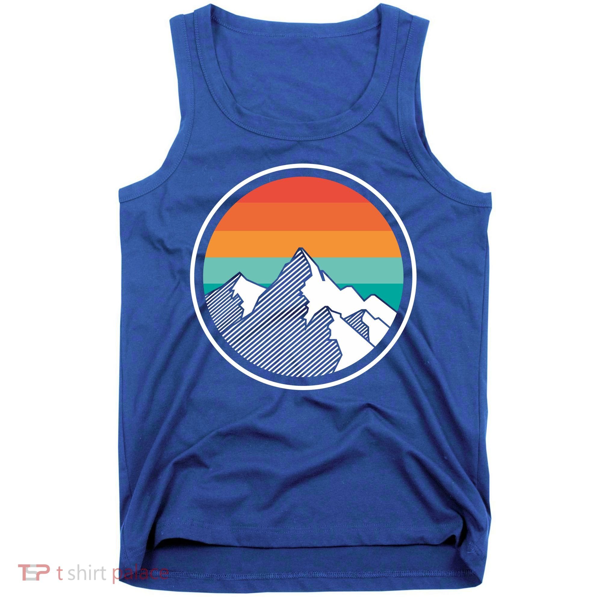 Retro Sunset Mountain Tank Top