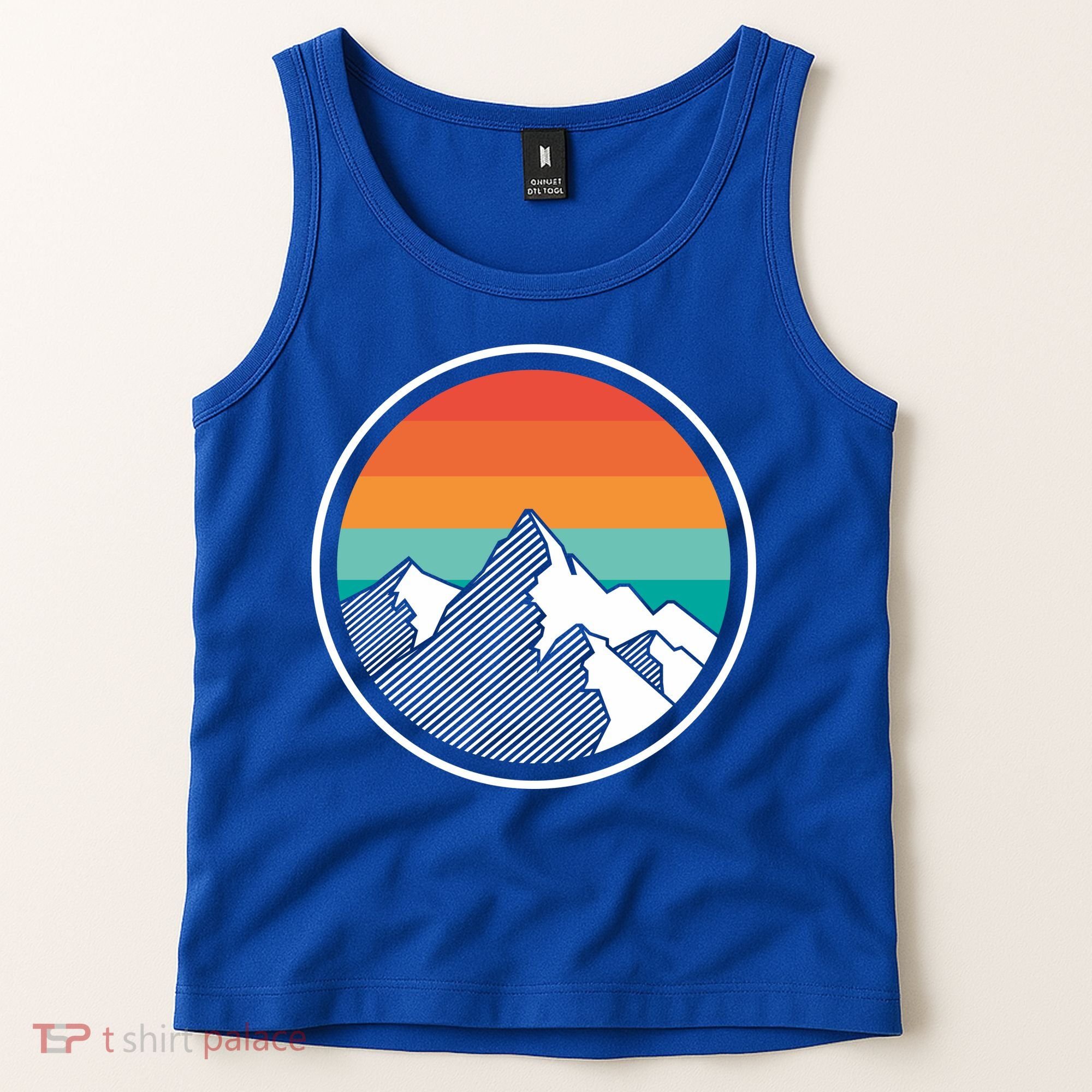 Retro Sunset Mountain Tank Top