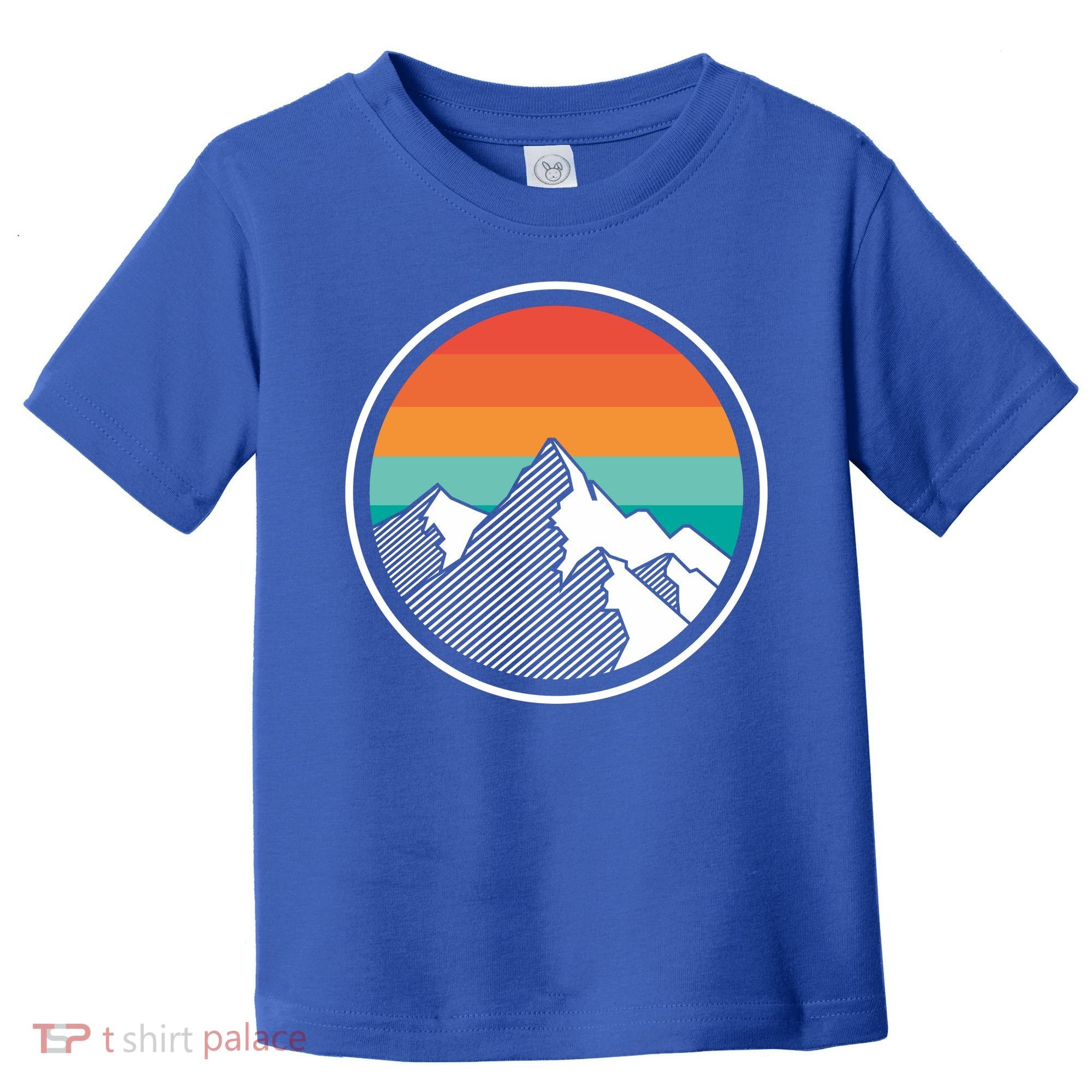 Retro Sunset Mountain Toddler T-Shirt