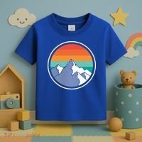 Retro Sunset Mountain Toddler T-Shirt thumb 3