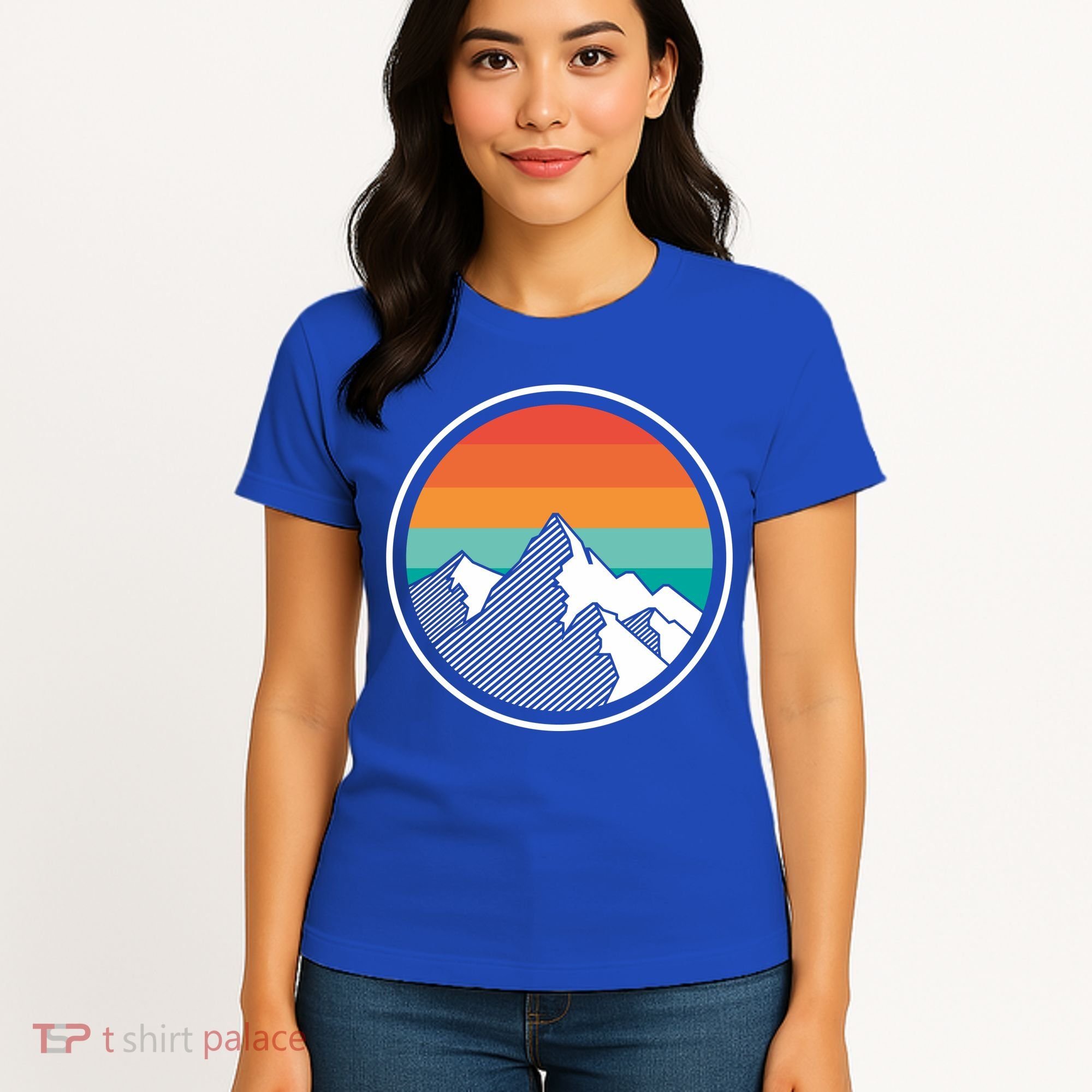 Retro Sunset Mountain Women's T-Shirt
