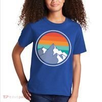Retro Sunset Mountain Kids T-Shirt thumb 2