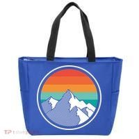 Retro Sunset Mountain Tote Bag thumb 0