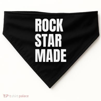 Rock Star Made Rockstar Made Rap Hip Hop Trap USA-Made Doggie Bandana